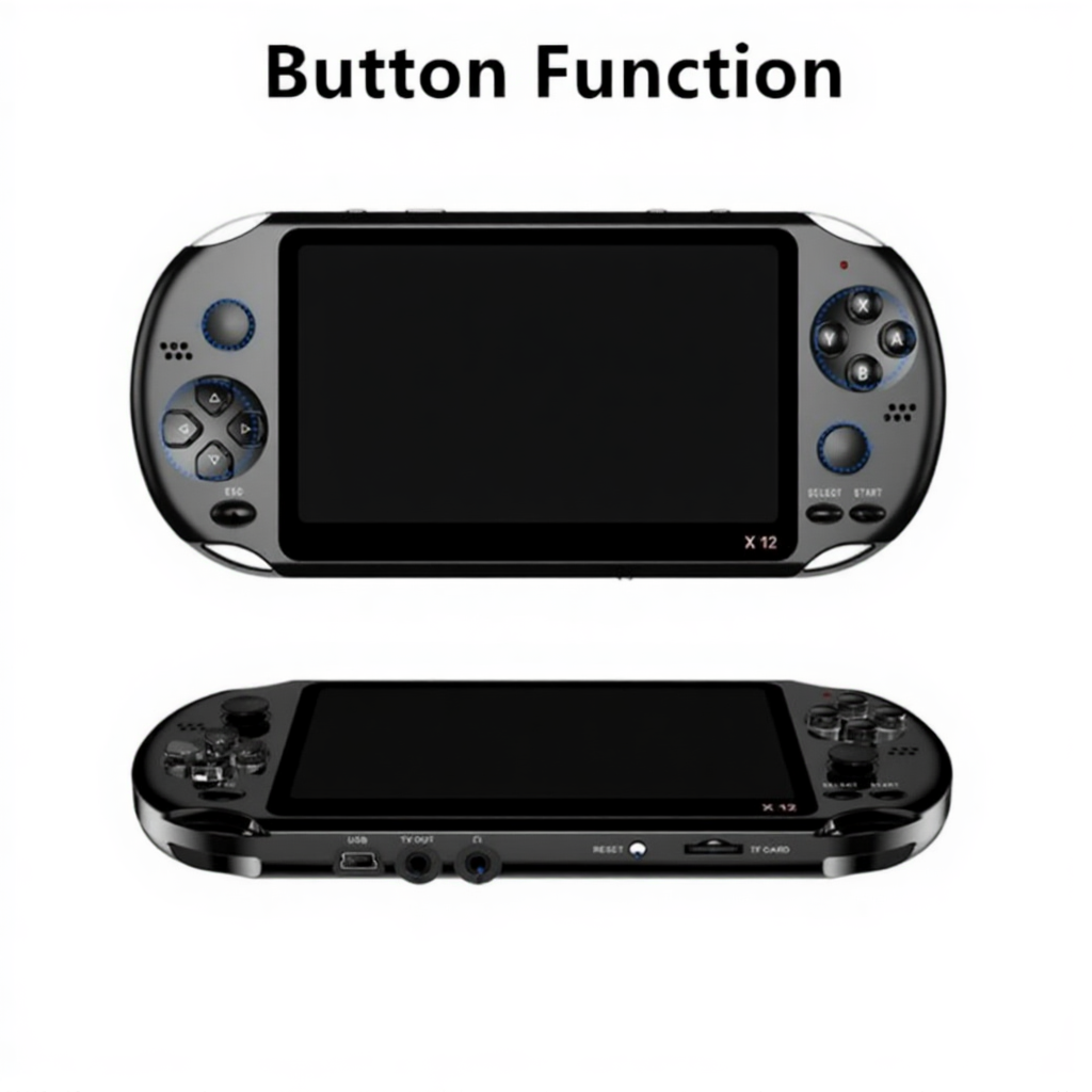 X12 Handheld Game Player 8GB Memory Portable Video Game Consoles with 512541