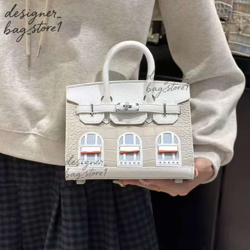 Top Quality Birk Bag House Bag Designer Bag Hermmess Family Productions Cowhide Shoulder Bag Handbag Handstitched Hermebirkin Bag Leather Bags Hermebags 00A