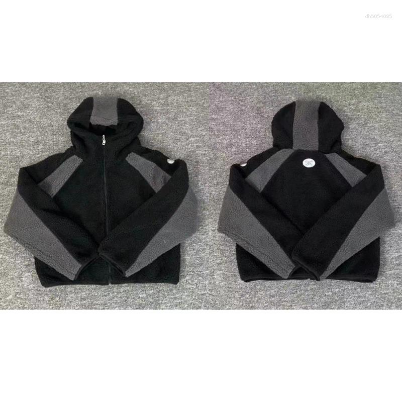 Men's Wool Winter Keep Warm Men Granular Fleece Coat Original Tag High Quality Real Po Zipper Cardigan