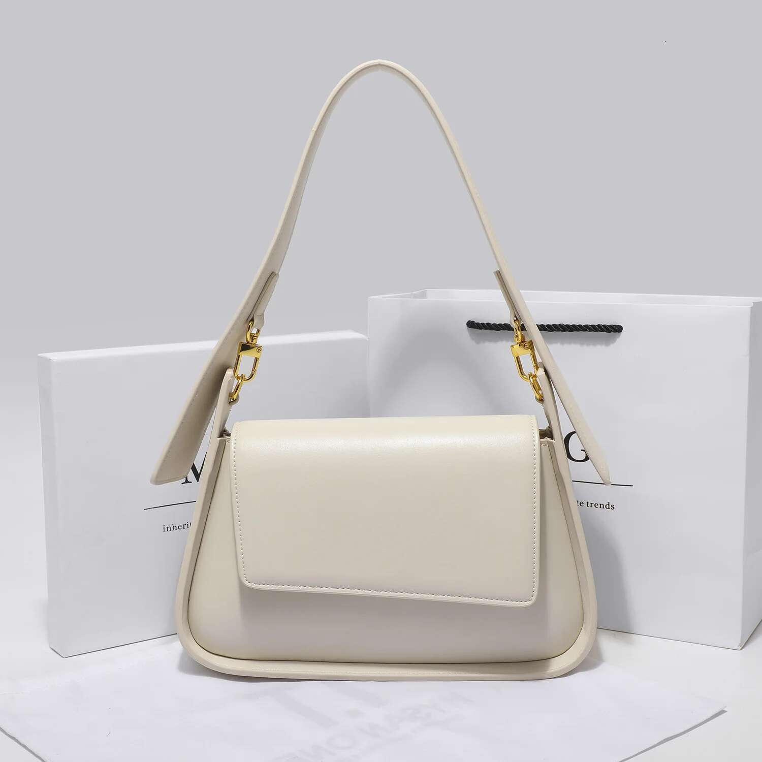 Genuine Cow Leather Women's 2025 New Armpit Design Crossbody Shoulder Bag Female Gift Handbag
