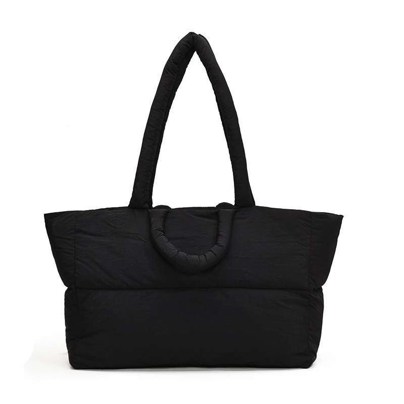 2025S Designer Women S Bag Women S New Cotton Down Jackets Niche South Korean Space Bags One Shoulder Tote Oversized Bags Popular This Year