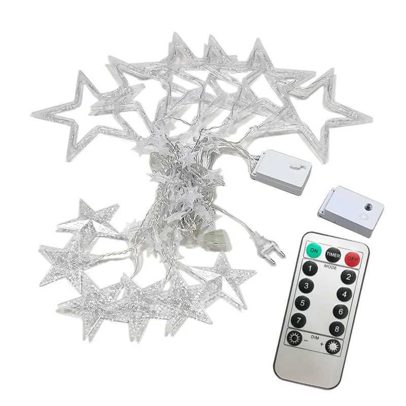 AC110V or 220V Holiday Lighting LED Fairy lights Star Curtain String luminarias Garland Decoration Christmas Wedding Light 3M M251113