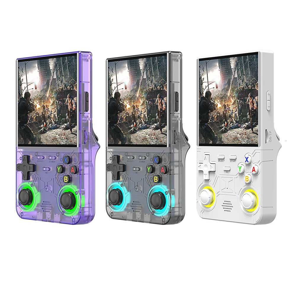 R36 Ultra handheld game controller with built-in 10emulators with RGB lighting effects supports WiFi connectionW251113