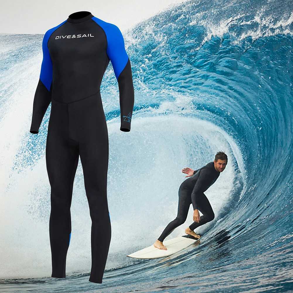 Wetsuit for Men Diving Clothes Sunscreen Snorkeling Surfing Swimsuit Warm Wetsuits Swimming Swimwear Full SuitW251113