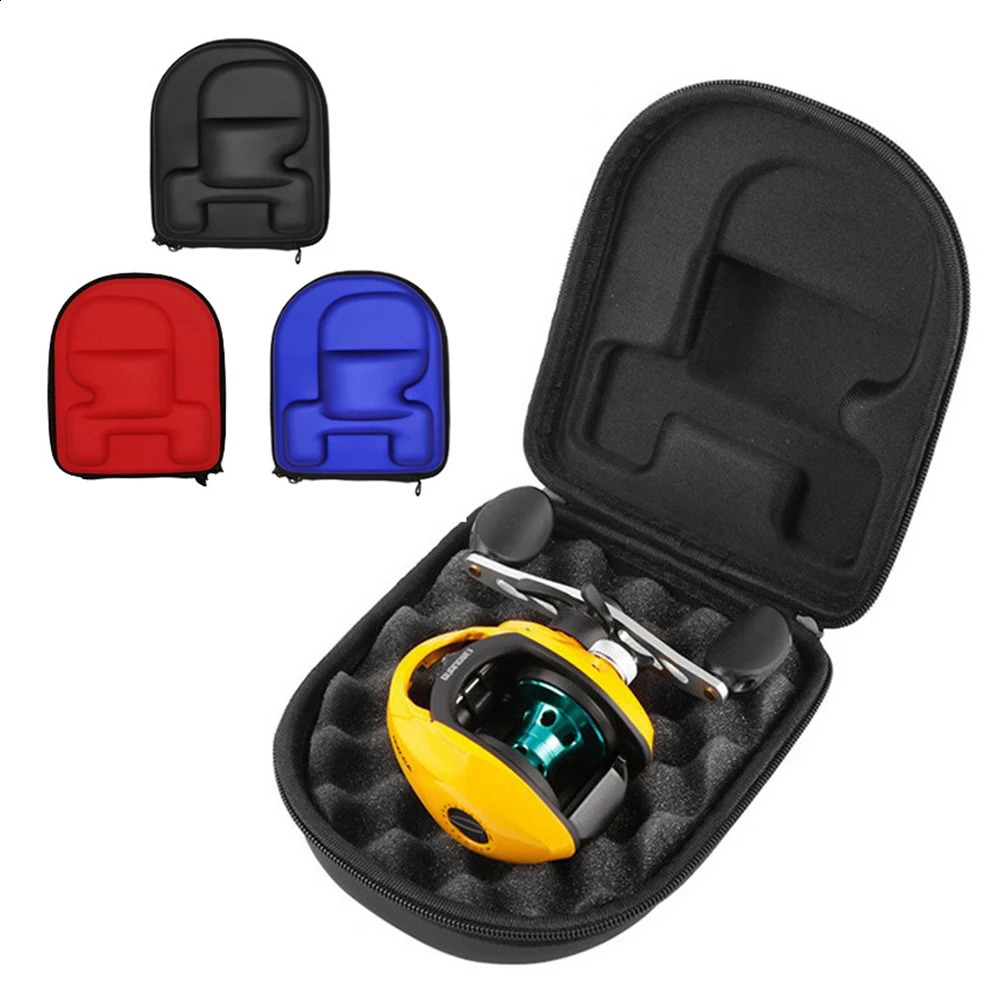 Fishing reel protection box waterproof hard EVA bag builtin anti pressure sponge bait wheel accessories 250410