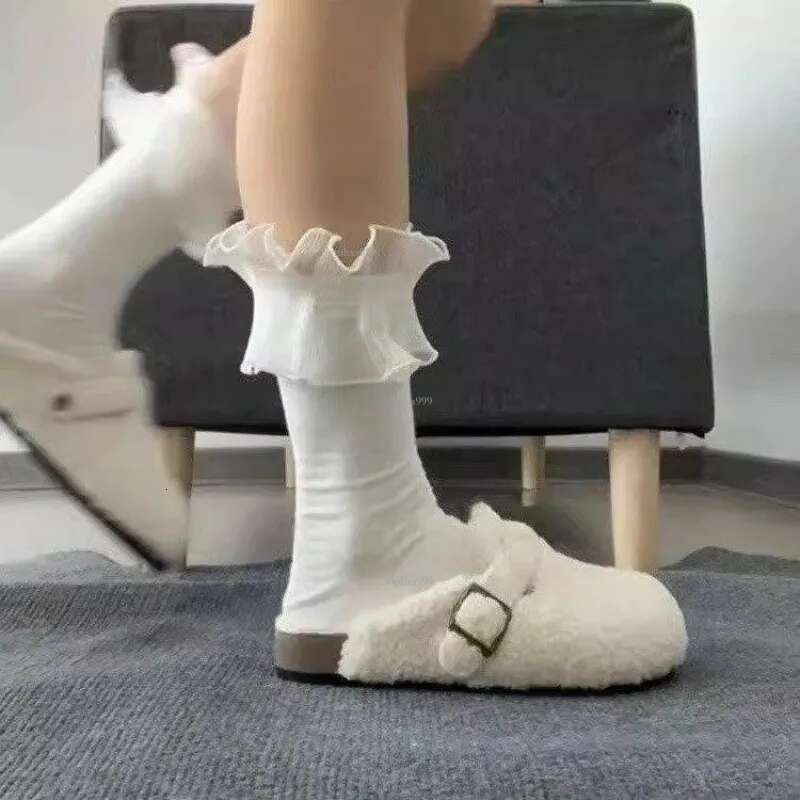 New Free Shipping Designer Shoes Thick Soled Hairy For Women's Autumn And Winter Wear 2025 Item High End Sense Boken Veet Warm Slippers With A Co