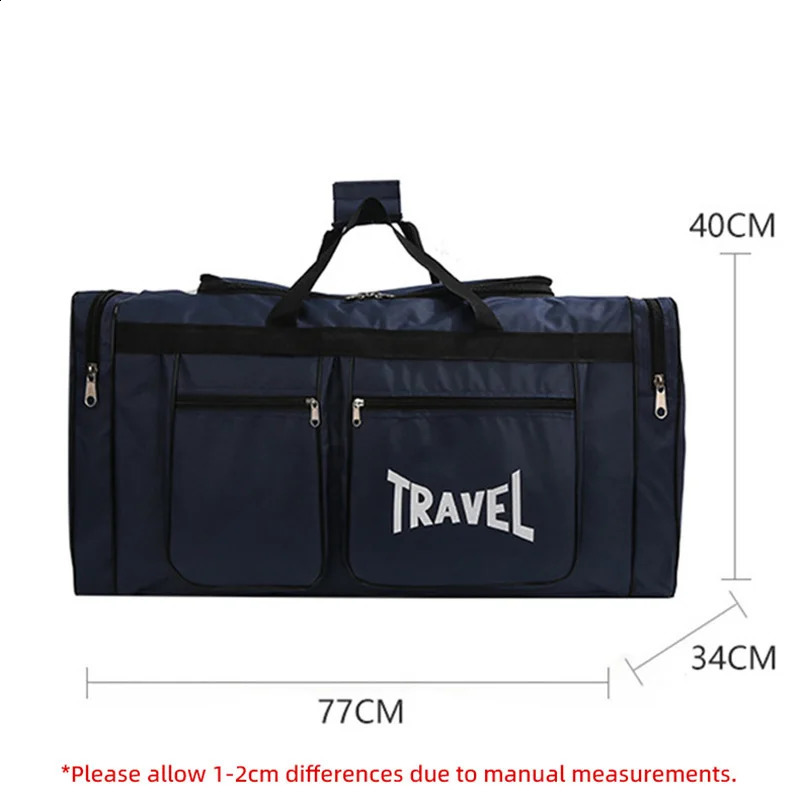 Travel Bag Foldable Large Capacity Waterproof Business Sports Handbag Wear-Resistant Portable Multifunction Duffel Bags Y36A250403
