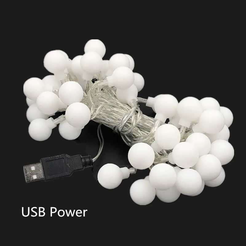 10M Small Ball Fairy Lights Globe String Lights USB/Battery Operated for Garden Christmas Bedroom Wedding Camping Tent Decor M251113