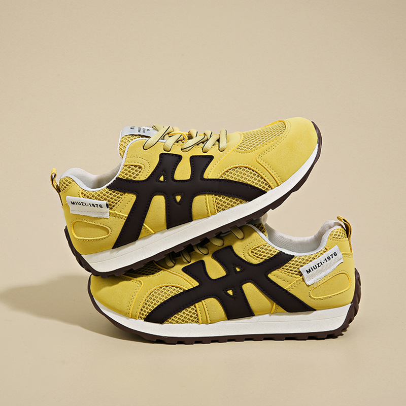 Street Style Sports Running Shoes Women 2025 Spring Summer Bestseller Breathable Mesh Soft Sole Sneakers Platform Height Increasing Versatile Casual S