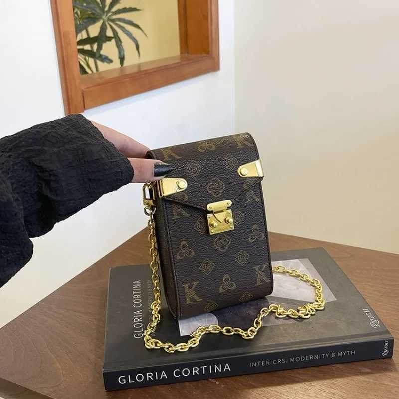 Ladies Maillard Style Presbyopic Printing Underarm BagPortable Casual Cross Body Bag for Work Travel Fashionable MinimalistW251112