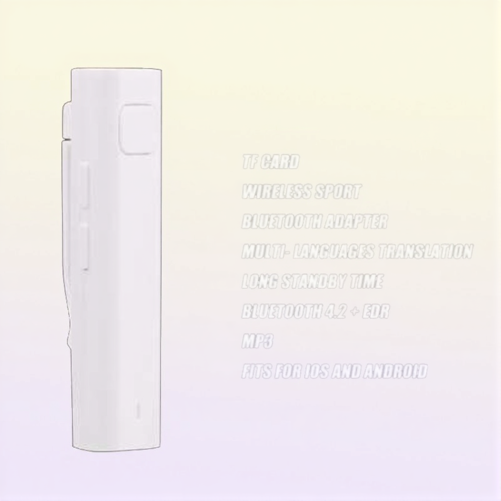 Bluetooth Receiver Smart Headphone Voice Translator 26 Multilanguage Travel Business TF Card Voice Text Interpreter Earphone