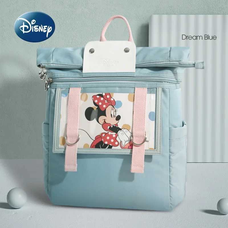 Disney Mickeys Original New Diaper Bag Backpack Luxury Brand Diaper Bag Large -capacity Multi -function Cartoon Baby Diaper BagXJ250412