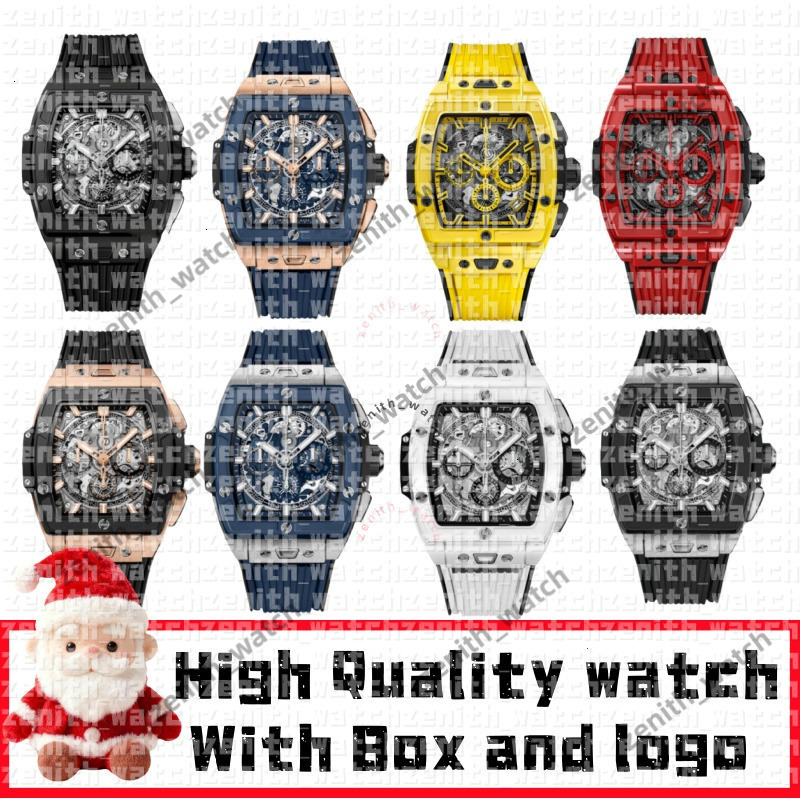AAA Men Hublotx Bigbang Watch Designer Watches Men Super Clone Skeleton Waterproof Mechanical Automatic Watch Stainless Steel Material Rubber Strap Watch 76c