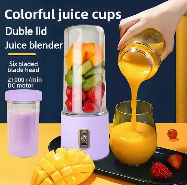 Multifunctional Portable Juice Cup Rechargeable Juicer Students home double-scene compact fresh squeezed super easy C251113