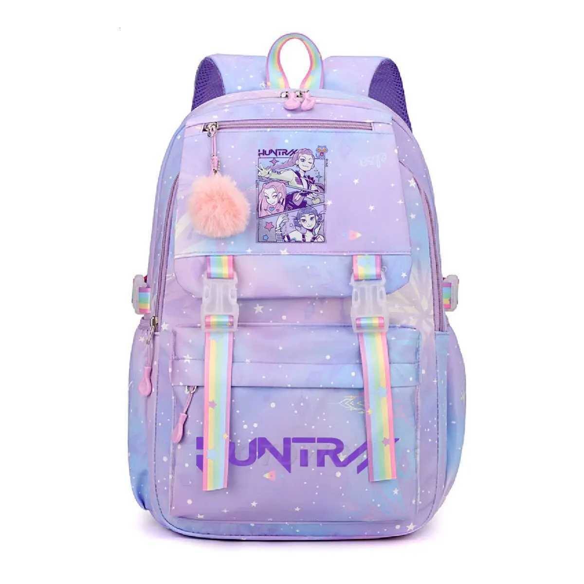 Kpop Demon Hunters Huntrix Graphic Schoolbags Children Teeneger School Backpack Fashion Backpack Women Shoulder BagW251113