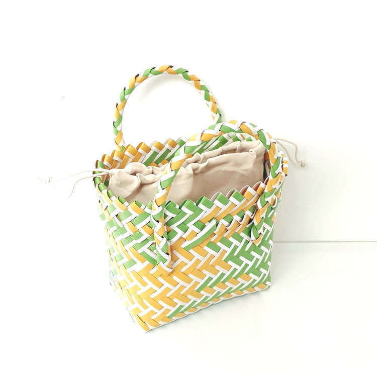designer bag New Colorful Plastic Knitted Small with Gift Photo Decoration Handheld Women's Bag