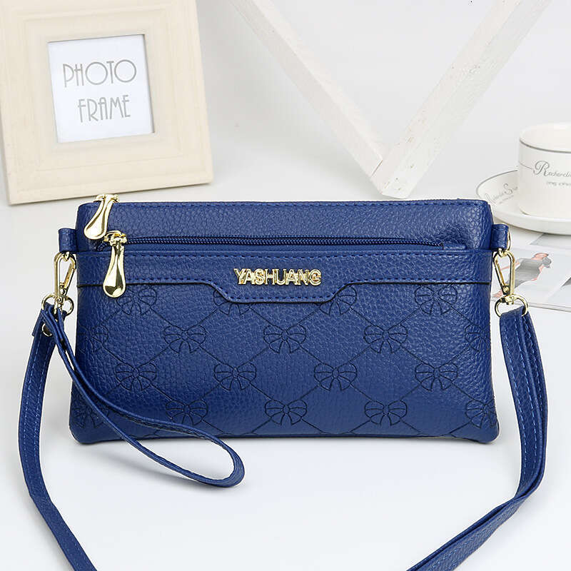 Women's fashionable new dual-purpose crossbody handbag, casual embossed mobile phone bag, zero wallet, women's small bag