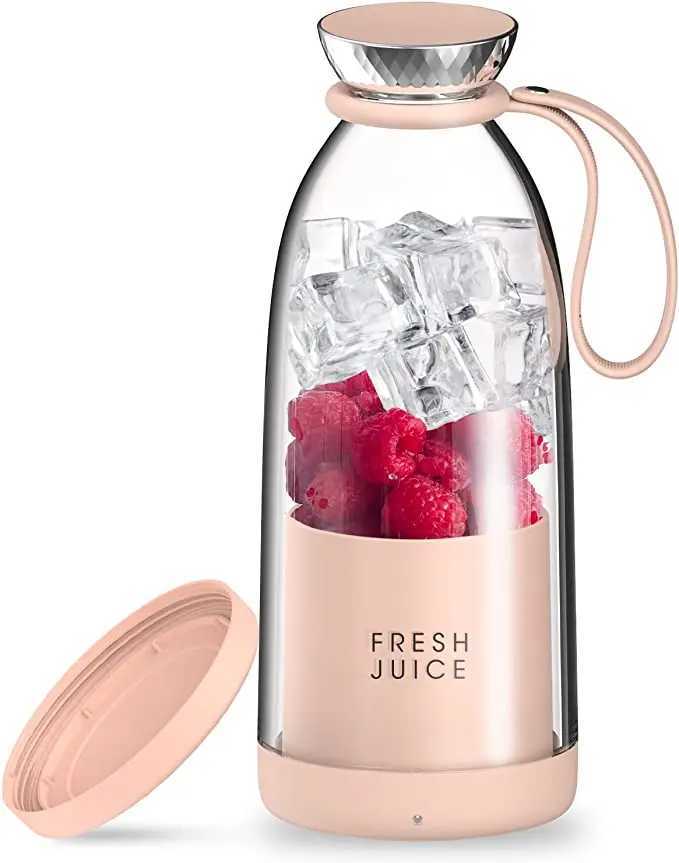 Portable USB juicer Fresh Juice Bottle Blender Plus 500ml Wireless Fruit Mixers 6 Blades 2400mAh Food Milkshake Ice Crush Cup C251113