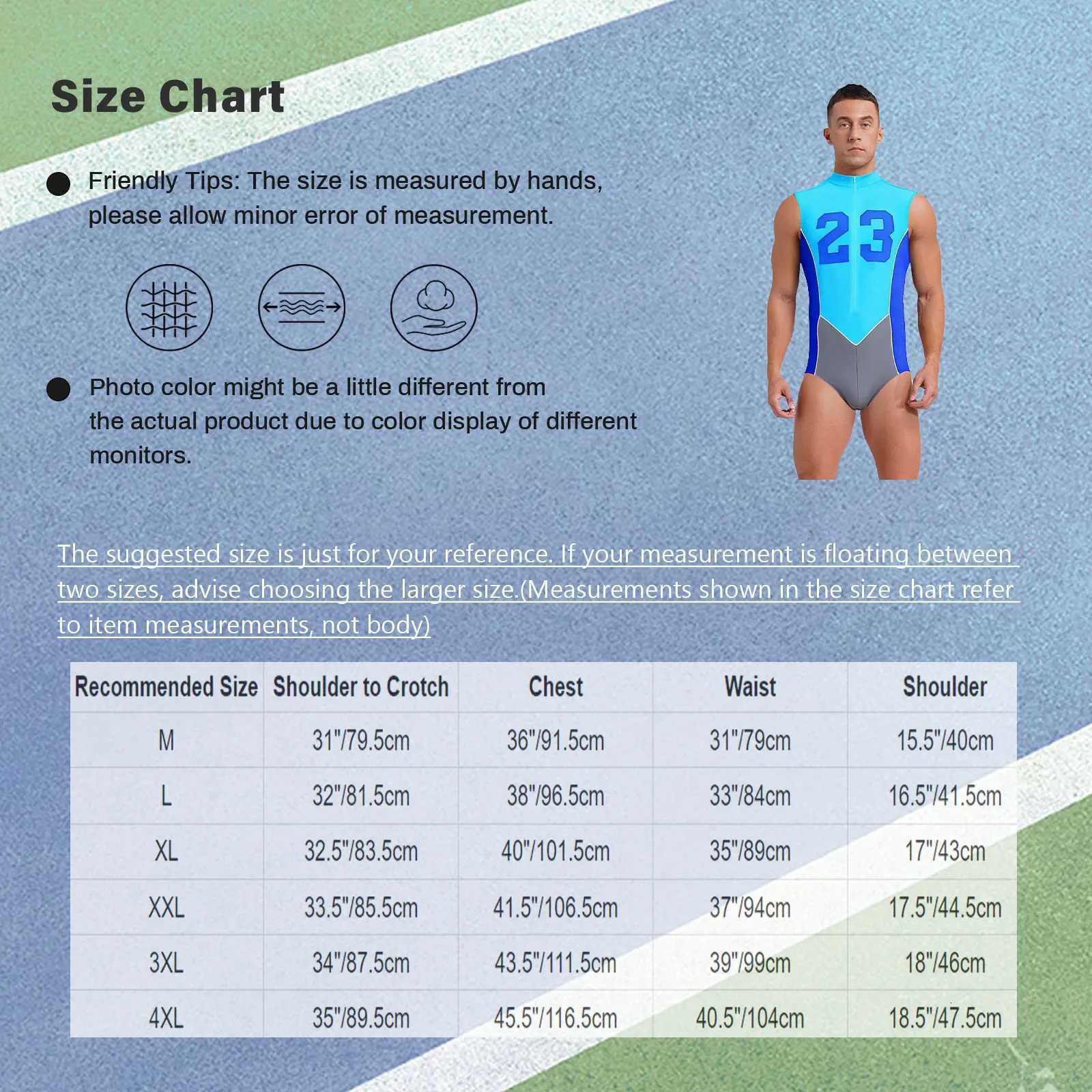 Color Block Mens One Piece Swimsuit Swimwear Sleeveless Number Printed Sports Bodysuit Leotard for Running Swimming CompetitionW251113
