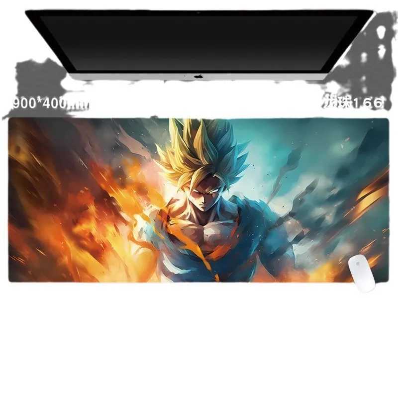Z Goku er Saiyan Large Mouse Pad Anime Gaming Desk Mat for PC Keyboard Gamer Student Boy H251112