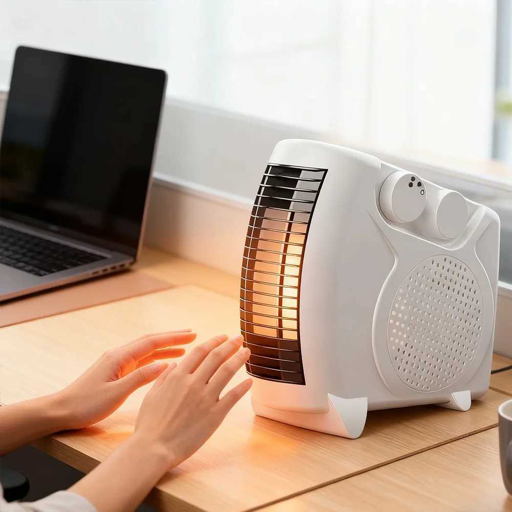 Portable Heater Winter 600W High-power Fast Electric Heating Heater Home Two-stage Adjustable Silent Small Sun Electric Heater Y251113