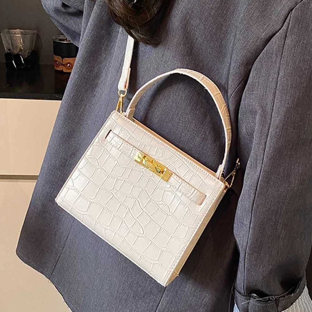 Advanced Stone Pattern Handbag for Women Luxury Designer Commuting Crossbody Bag Lady Small Square Single Shoulder Bags 2025 NewW251112