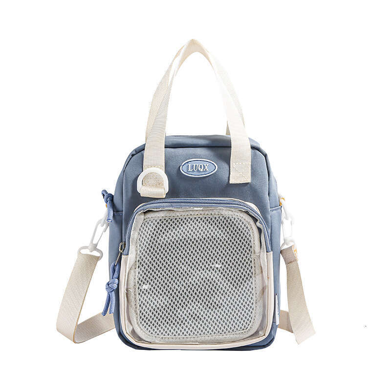 Internet celebrity card badge, casual and popular small square pain bag, little sister's handbag, crossbody bag with zip tie board