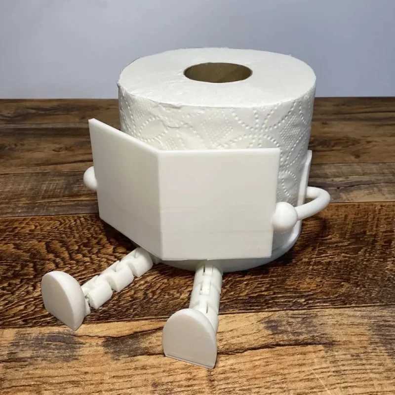 News Reading Scroll Cpanion -3D Printed Unique Toilet Paper Holder Adding Fun To Your Bathro Suitable for Off Bathros Y251112
