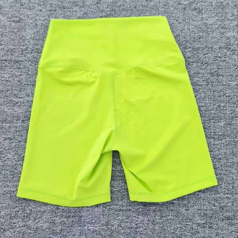 Solid Color Soft Womens Sports Yoga Short Compression Support Sweat Wickin Comprehensive Training Bicycle Inner Bag Y250412