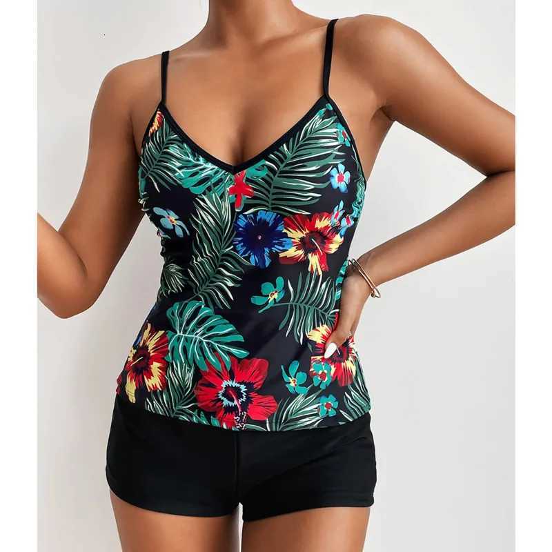 Sexy Large Swimsuits Plus Size Tankini Sets Female Swimwear Beach Wear Two-Piece Bathing Suit Sports Pool Womens Swimming SuitW251113