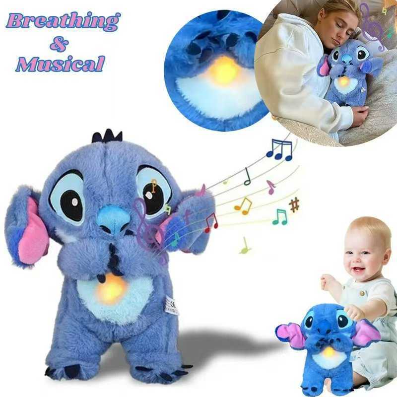 Breathing Stitch Doll Gift Stitch Plush Toy Cute Soothing Music Doll Y2504121JET