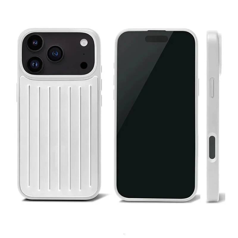 Fashion 3D Corrugated Stripe Stylish Busine Lage Phone Case for IPhone 17 Pro Max 16 15 14 13 Hard Shockproof Bumper Cover