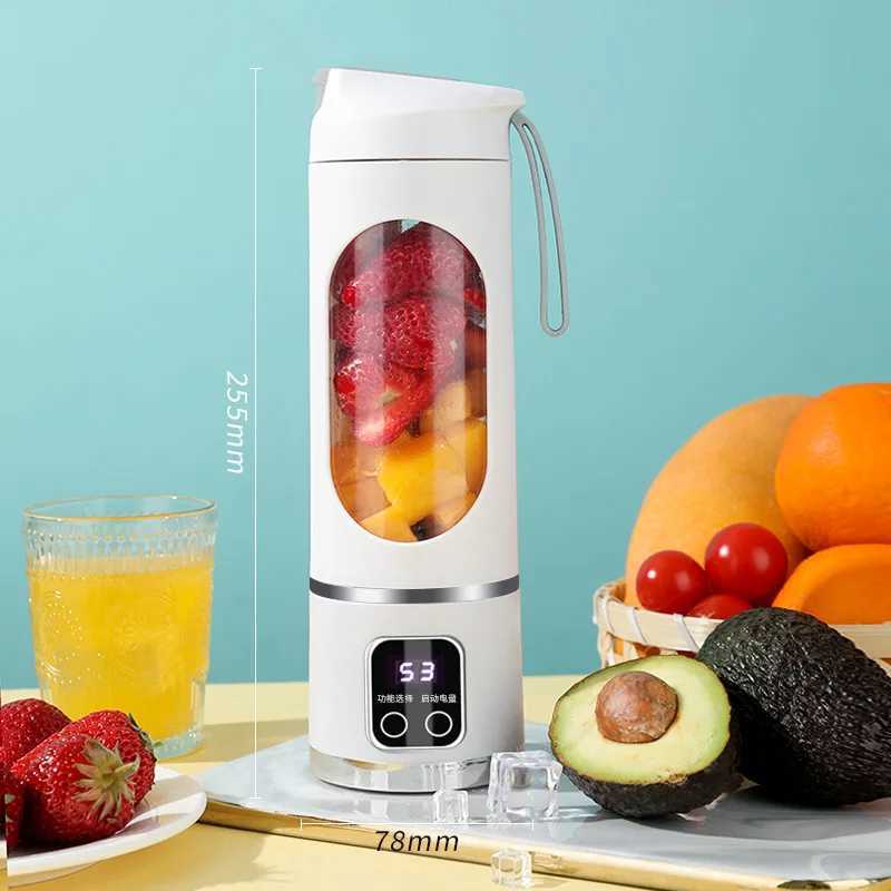 Household Mixer Machine Portable Blender Crushed Electric Juicer With 3 Speed 450ML Large Capacity Digital Display Juice Cup C251113