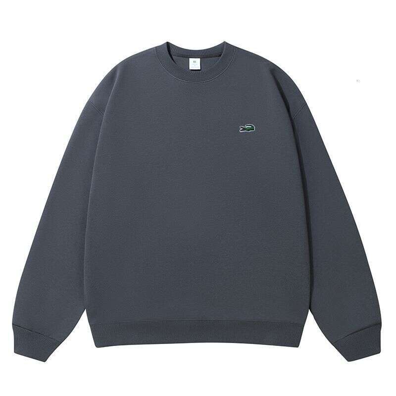 Noble Crocodile Sweatshirt For Designer Handbag Men 2025 Autumn Winter New Fleece Lined Thick Loose Casual Long Sleeve Versatile Top