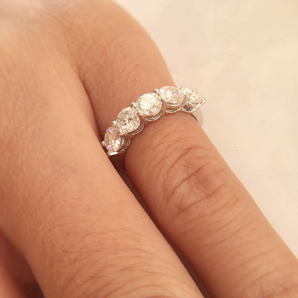 14k White Gold Lab Grown Diamond Ring 1.5CTW Engagement Ring CVD hpht Diamond Wedding Jewelry For Bride