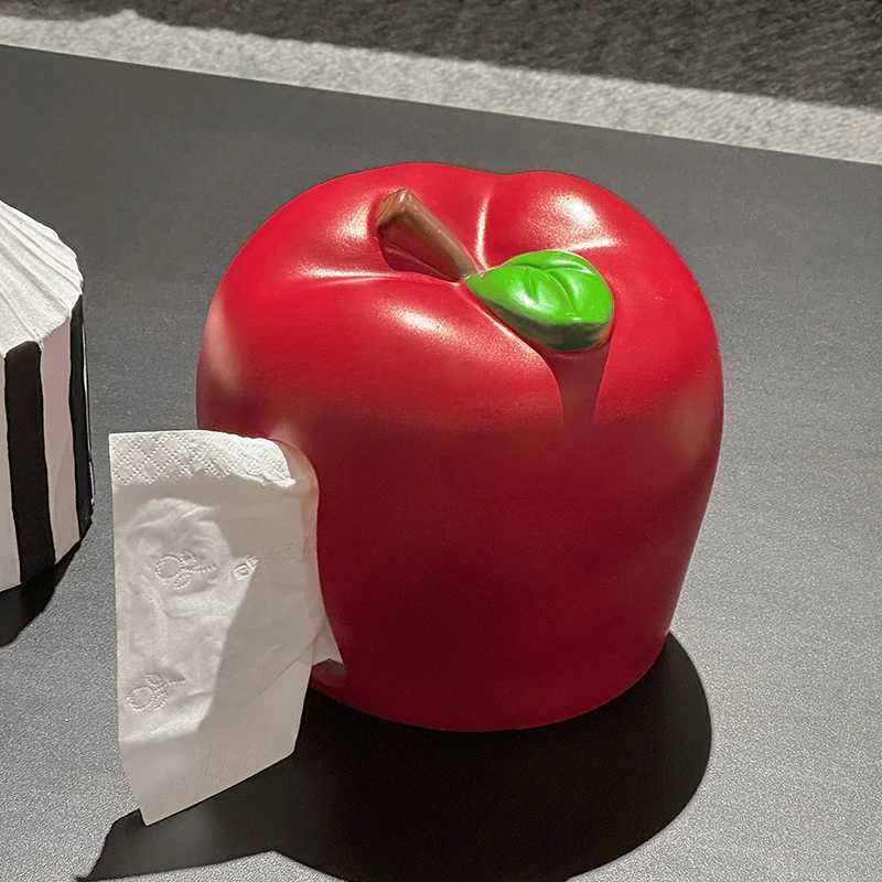 Cartoon Cute Apple Tissue Box Living Ro Tea Table He Decor Creative Desktop Paper Drawer Box Decor Y251112