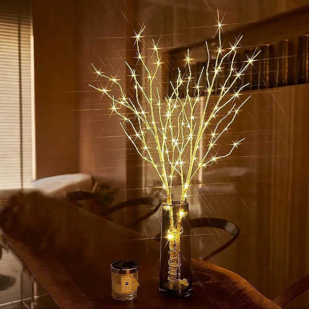 1/2PC Artificial Branch Decorative Lamp Suitable for Indoor and Outdoor Christmas Wedding and Home Decoration M251113