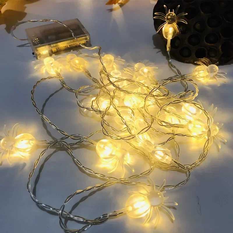 LED Halloween Light String Spider Style Battery Power Festival Party Lighting Decoration Halloween Atmosphere LED String Lights W251112