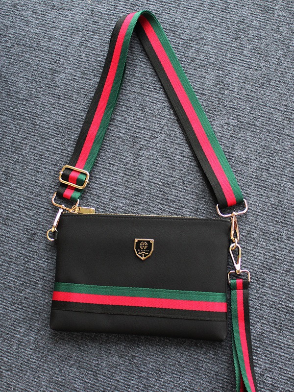 Free shipping men's new striped canvas shoulder bag casual fashion versatile handbag commuting portable crossbody bag