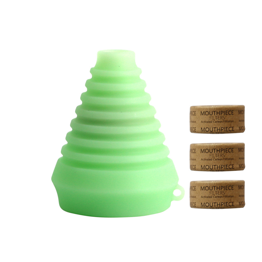 Silicone Smoking Pipes Nozzle,Tobacco bong Nozzle,Funnel MouthPiece Filter Suction Nozzle Water bong Accessories,Silicone bongs pipes filter