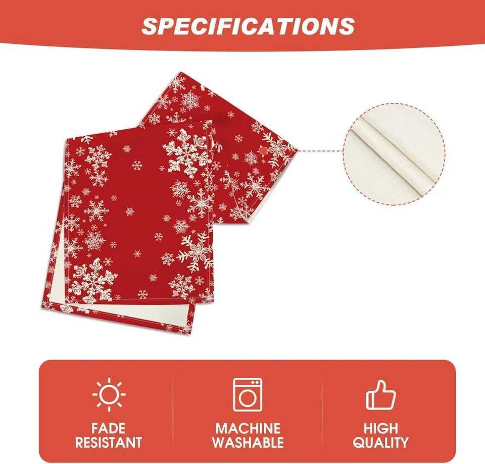 Christmas VIKAMA Christmas Winter Table Runner Christmas Kitchen Table Decoration Cabinets and Tabletops Tablecloth Home Decoration Y251113