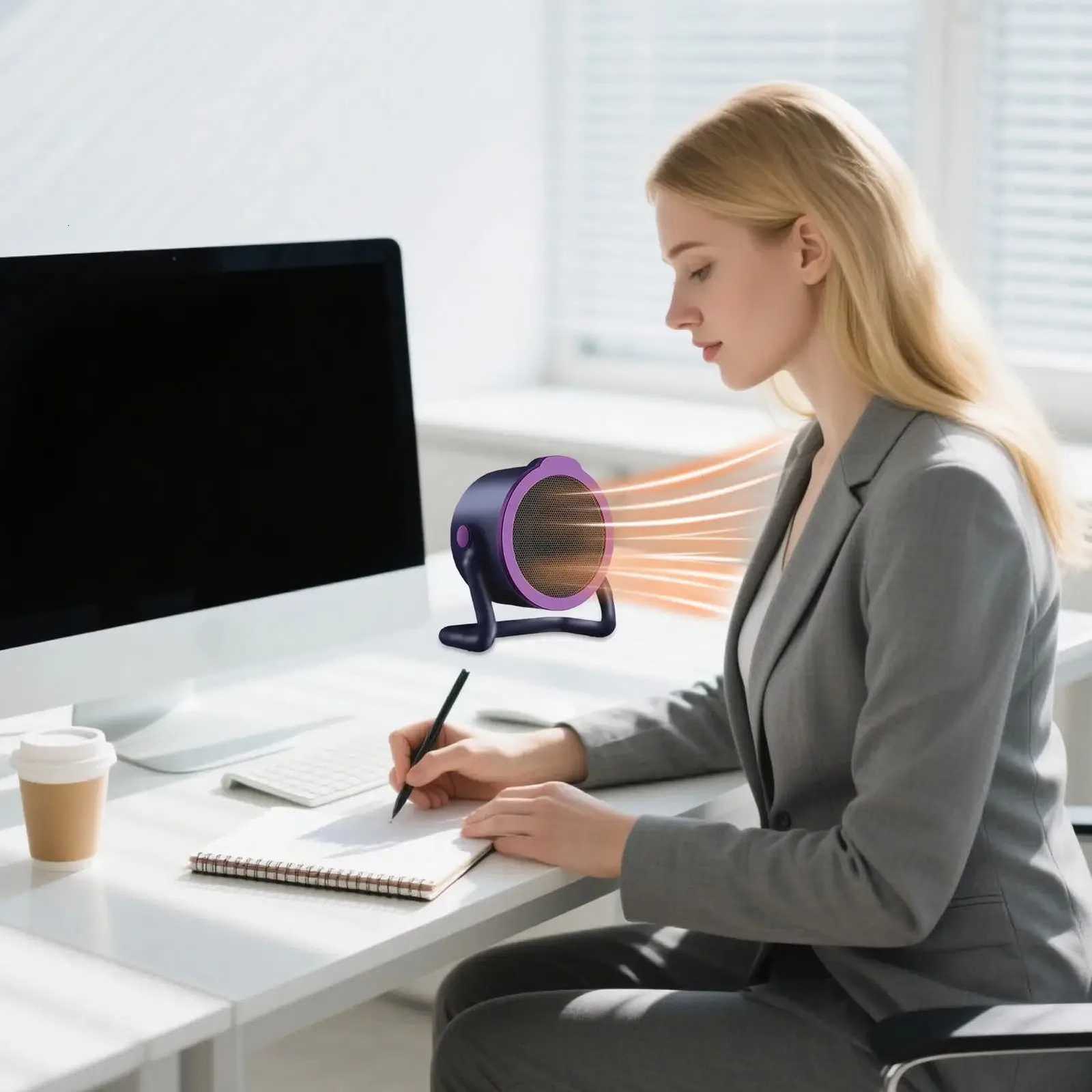 500W Portable Space Heater 2-Mode Fast Heating Desk Warmer For Dorm Outdoor Living Room Camping Desktop RV Study Work Travel Y251113as