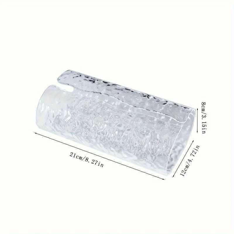 1pc Elegant Oval Wavy Textured Tissue Box Cover Plastic Napkin Holder for Bathro Premium Living Ro Table Dcor Y251112