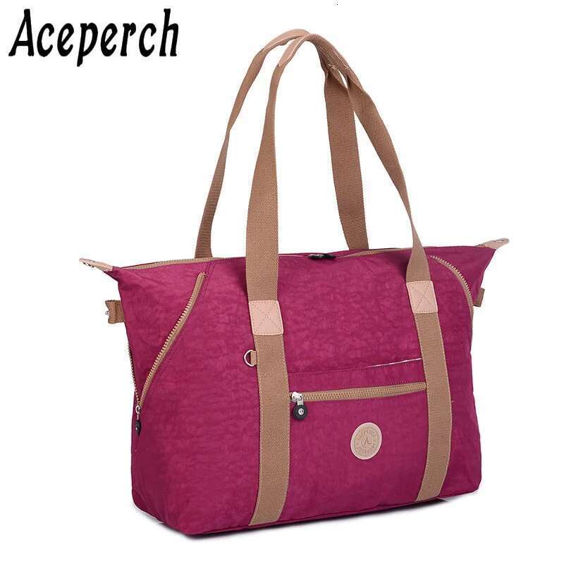 ACEPERCH Casual Female Bags Handbags Women Famous Brand Bolsa Feminia Nylon Shoulder Beach Bag Top-Handle Tote Sac Femme