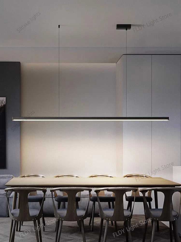 Pendant lights restaurant lights Nordic modern minimalist office long bar dining room chandeliers kitchen lamps LED Chandelier W251112