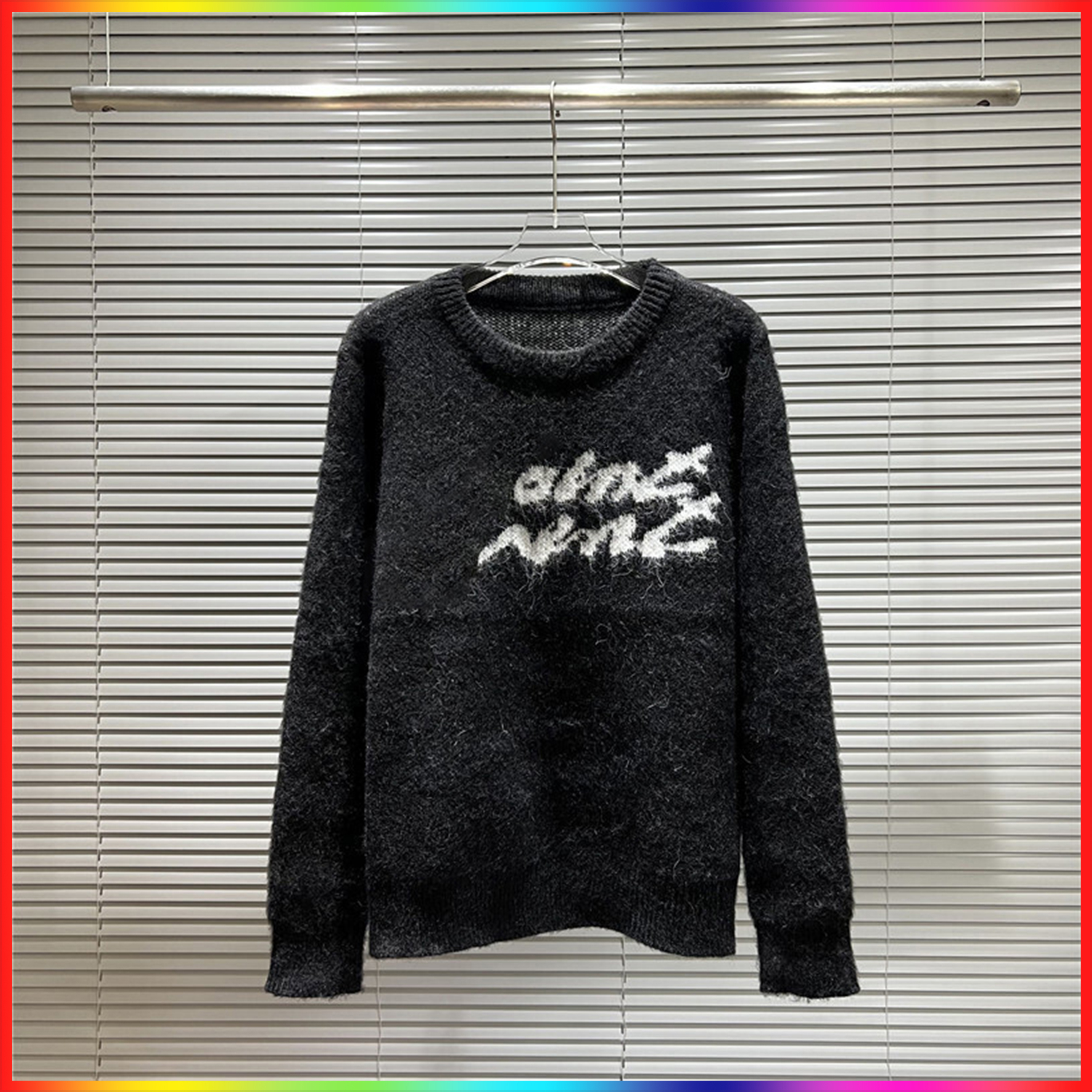 5A Men sweater designer Luxury Casual Loose pull Alphabet Print For Street Mens and Women Sweaters O Neck Long Sleeve Jumper Winter Soft Cardigan Sweater