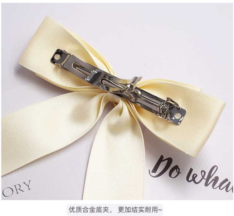 Korean Heavy Industry Hair Clip for Women Black Big Bow Hair Accessory for the Back of the Head Elegant and Graceful Spring Clip Hair Ornament 250711