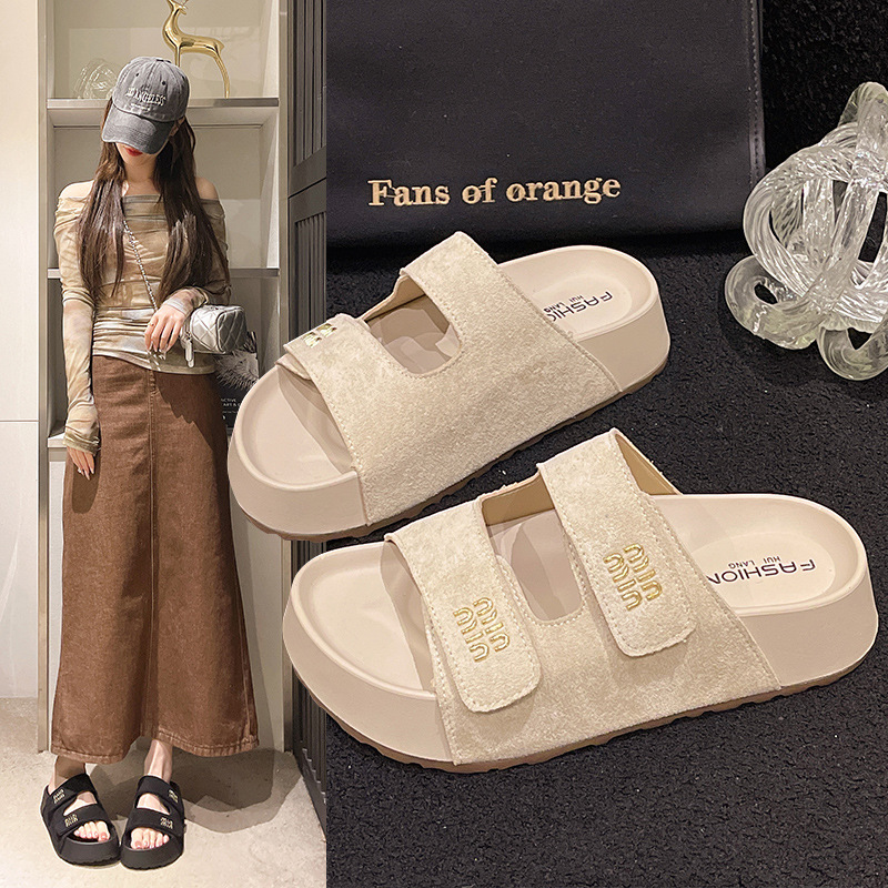 2025 Summer New Style Thick Sole Letter slipper for womens Designer Hot Selling Outdoor Beach Slides Versatile Size 34-39 free shipping