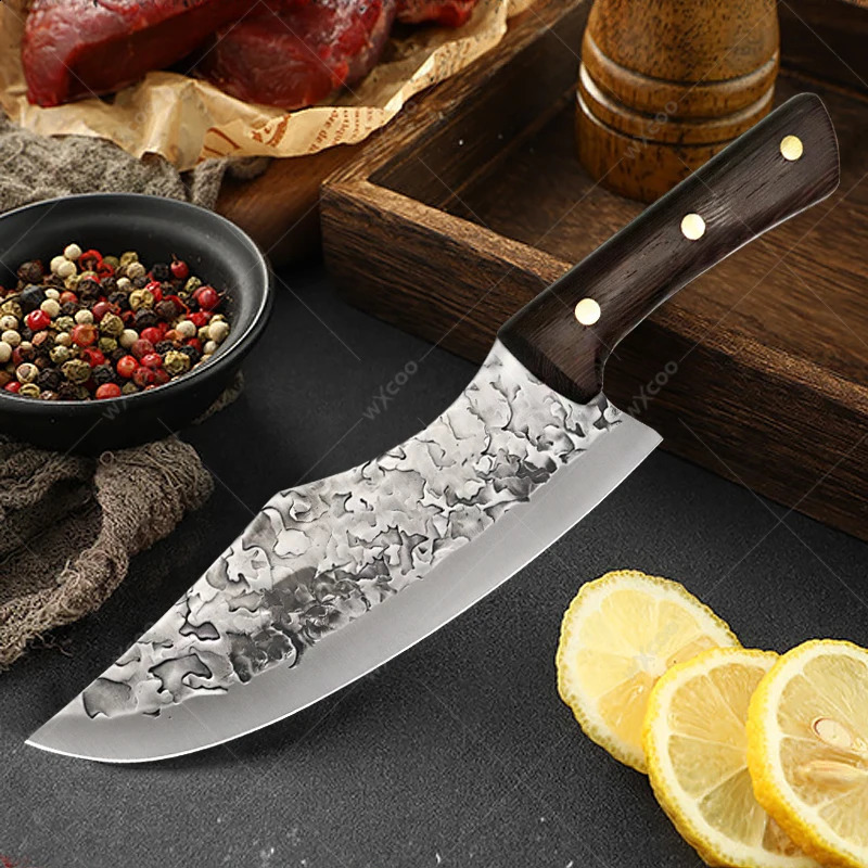 WXCOO Multipurpose Hand-forged Boning Knives Stainless Steel Kitchen Chef Knife Meat Cutting Fruit Utility Knife Barbecue Knife 250410