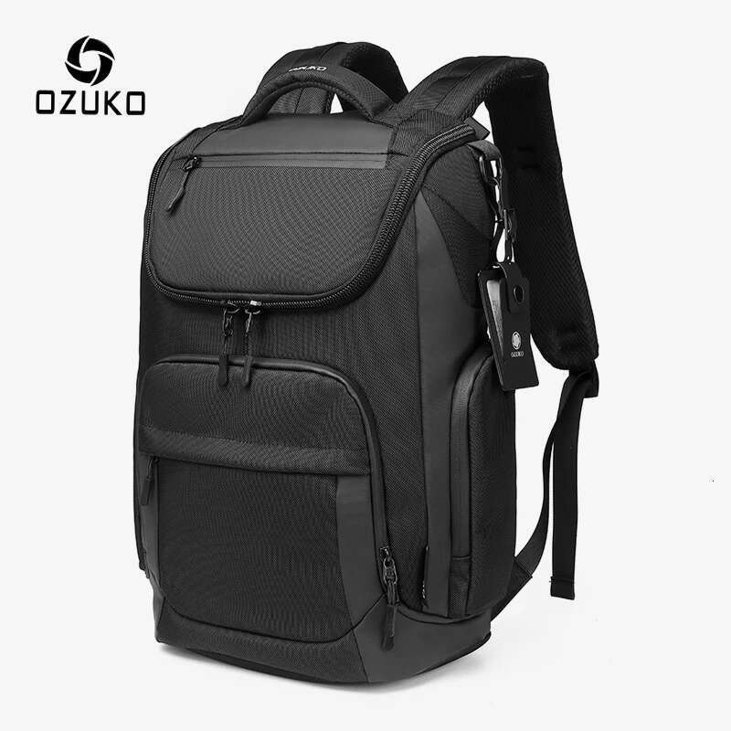 OZUKO Multifunction Men Large Capacity Waterproof Backpacks 15.6 Inch Laptop Backpack Outdoor Travel Business Male Bag